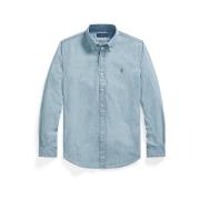 Ralph Lauren Chambray Denim Skjorta Blue, Herr