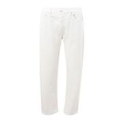 Armani Exchange Bomull Straight-Leg Byxor Vit Stilren White, Herr