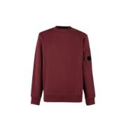 C.p. Company Diagonal Raised Fleece Crew Neck Sweatshirt Red, Herr