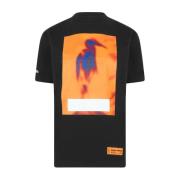 Heron Preston Censurerad Logotyp T-shirt Svart/Orange Kortärmad Black,...