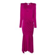 Alexandre Vauthier Fuchsia Rosa Draperad Klänning Pink, Dam