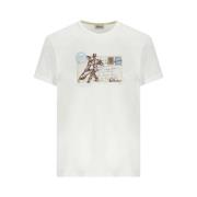 Luis Trenker Casual T-shirt White, Herr