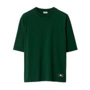 Burberry Grön Equestrian Knight Design T-shirt Green, Herr