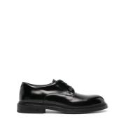 Emporio Armani Svarta Derby Vitelloi Spa Skor Black, Herr