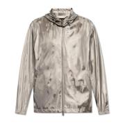 Alexander McQueen Jacka med tryck Gray, Herr