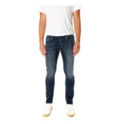 Denham Slim Fit Midwaist Jeans Blue, Herr