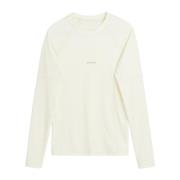 Soulland Tight-fit simtopp med raglanärmar White, Unisex