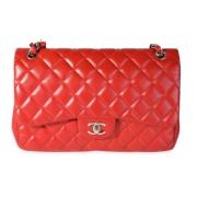 Chanel Vintage Pre-owned Laeder chanel-vskor Red, Dam