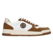 Estro Herrbruna & vita sneakers gjorda av läder & mocka Er00113017 Mul...