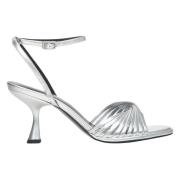 Estro Kvinnors Silver Stiletto Sandaler MustHave Er00114248 Gray, Dam