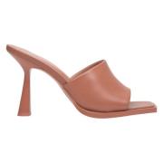 Estro Kvinnors Bruna Äkta Läder Stiletto Mules Er00113332 Brown, Dam