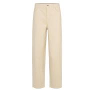 Modström Corduroy High Waisted Sommarbyxor Beige, Dam