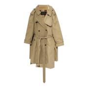 Balenciaga Trench Coat med band Beige, Dam