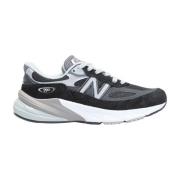 New Balance Suede Mesh Panel Sneakers Black, Herr