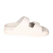 Birkenstock Arizona Plattforms Sandaler White, Dam