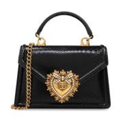 Dolce & Gabbana Hängivenhet Liten axelväska Black, Dam