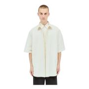 Jil Sander Dubbel-Lager Poplin Skjorta Beige, Herr