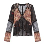 AllSaints Blandat Material Top Florence Multicolor, Dam