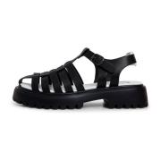 Cesare Gaspari Stiliga Blockklack Sandaler - Svart Black, Dam