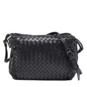 Bottega Veneta Vintage Pre-owned Laeder axelremsvskor Black, Dam