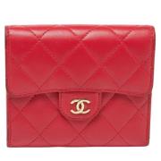 Chanel Vintage Pre-owned Laeder plnbcker Red, Dam