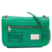 Dolce & Gabbana Pre-owned Pre-owned Laeder axelremsvskor Green, Dam