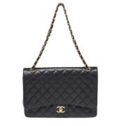 Chanel Vintage Pre-owned Tyg chanel-vskor Black, Dam