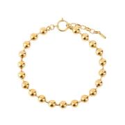 Malababa Guld Kedja Boll Halsband Yellow, Dam