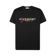 Givenchy Svart Logo Print T-Shirt Black, Herr