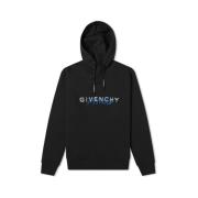 Givenchy Logo Print Oversize Hoodie Black, Herr