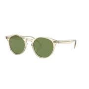 Oliver Peoples Stiliga Solglasögon för Modemedvetna Individer Beige, U...