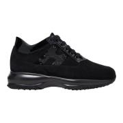 Hogan Interaktiva mockasneakers med lackdetaljer Black, Dam