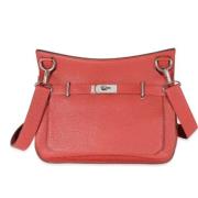 Hermès Vintage Pre-owned Laeder crossbodyvskor Red, Dam