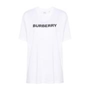 Burberry Logo Print Crew Neck T-shirts White, Dam