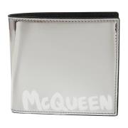 Alexander McQueen Metallplånbok Åtta Kortplatser Gray, Herr