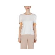 Alviero Martini 1a Classe Karttryck T-shirt Beige Beige, Dam