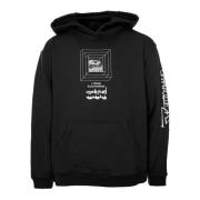 Brain Dead Hoodie med Print Black, Herr