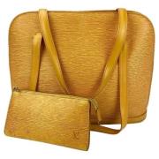 Louis Vuitton Vintage Pre-owned Laeder totevskor Yellow, Dam