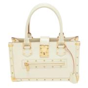 Louis Vuitton Vintage Pre-owned Laeder totevskor White, Dam