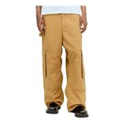 Junya Watanabe Canvas Cargo Byxor Multi-Fick Design Brown, Herr