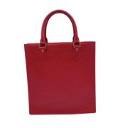 Louis Vuitton Vintage Pre-owned Laeder totevskor Red, Dam