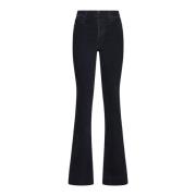 Amiri Svarta Flared Denim Jeans Black, Dam