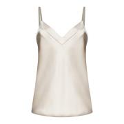 Blanca Vita Elegant Vit Topp Gray, Dam