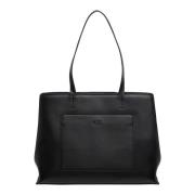 Calvin Klein Stilren Toteväska med Magnetlås Black, Dam