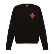 Dsquared2 Sweatshirt med logotyp Black, Herr