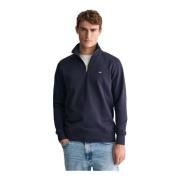 Gant Half-Zip Sweatshirt Blue, Herr