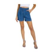 Guess Blå Shorts för Kvinnor Blue, Dam