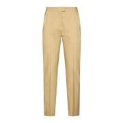 Isabel Marant Beige Hampblandade Byxor Yellow, Dam