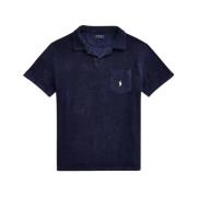 Ralph Lauren Marinblå Polo Shirt med Frotte Logo Blue, Herr