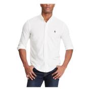 Ralph Lauren Vit Featherweight Mesh Skjorta White, Herr